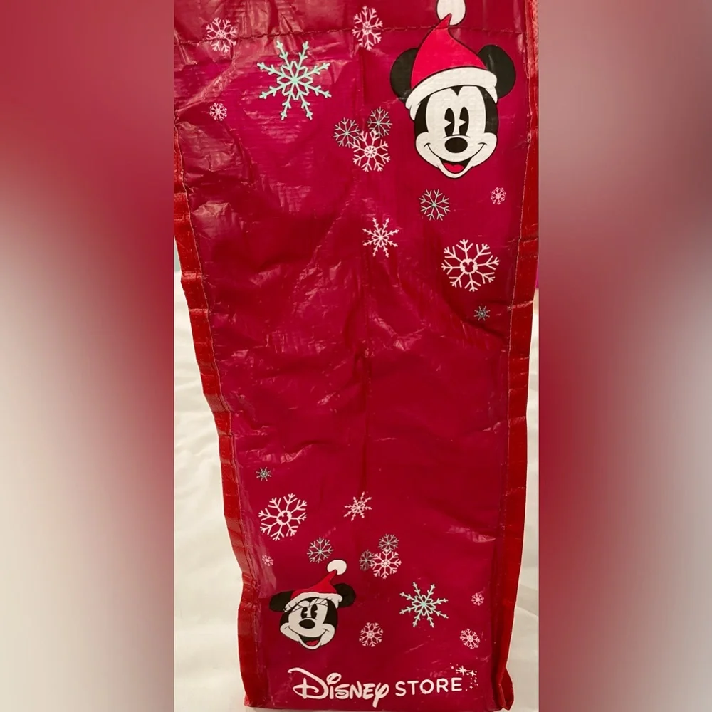 Disney Store Mickey and Minnie Reusable Holiday Tote